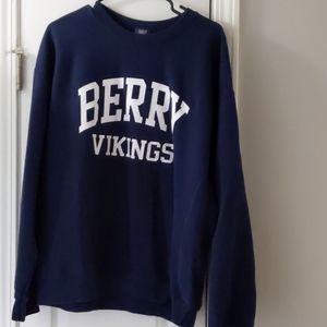 Large Navy Blue Berry Vikings Crewneck